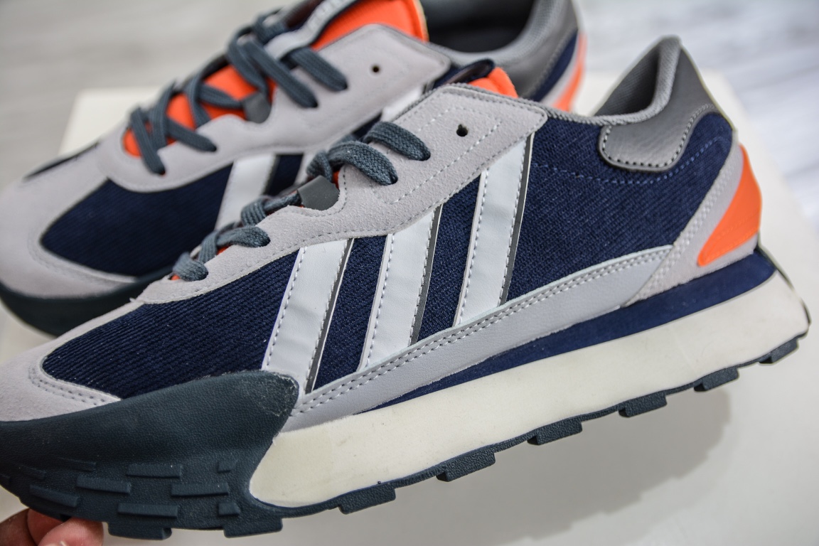 Adidas Neo Futro Mixr ”Grey/Deep Blue/Orange” FM series low-cut light sneakers Hp9825