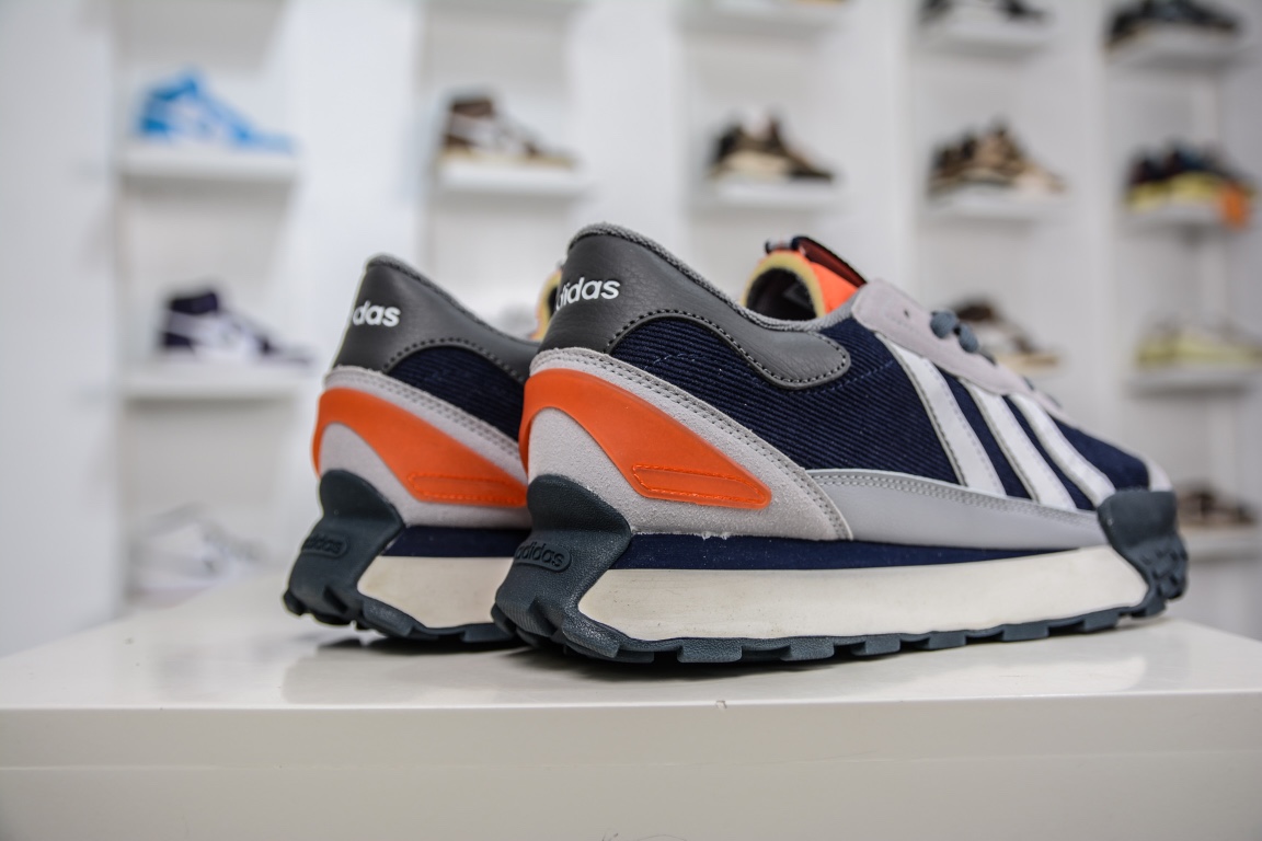 Adidas Neo Futro Mixr ”Grey/Deep Blue/Orange” FM series low-cut light sneakers Hp9825