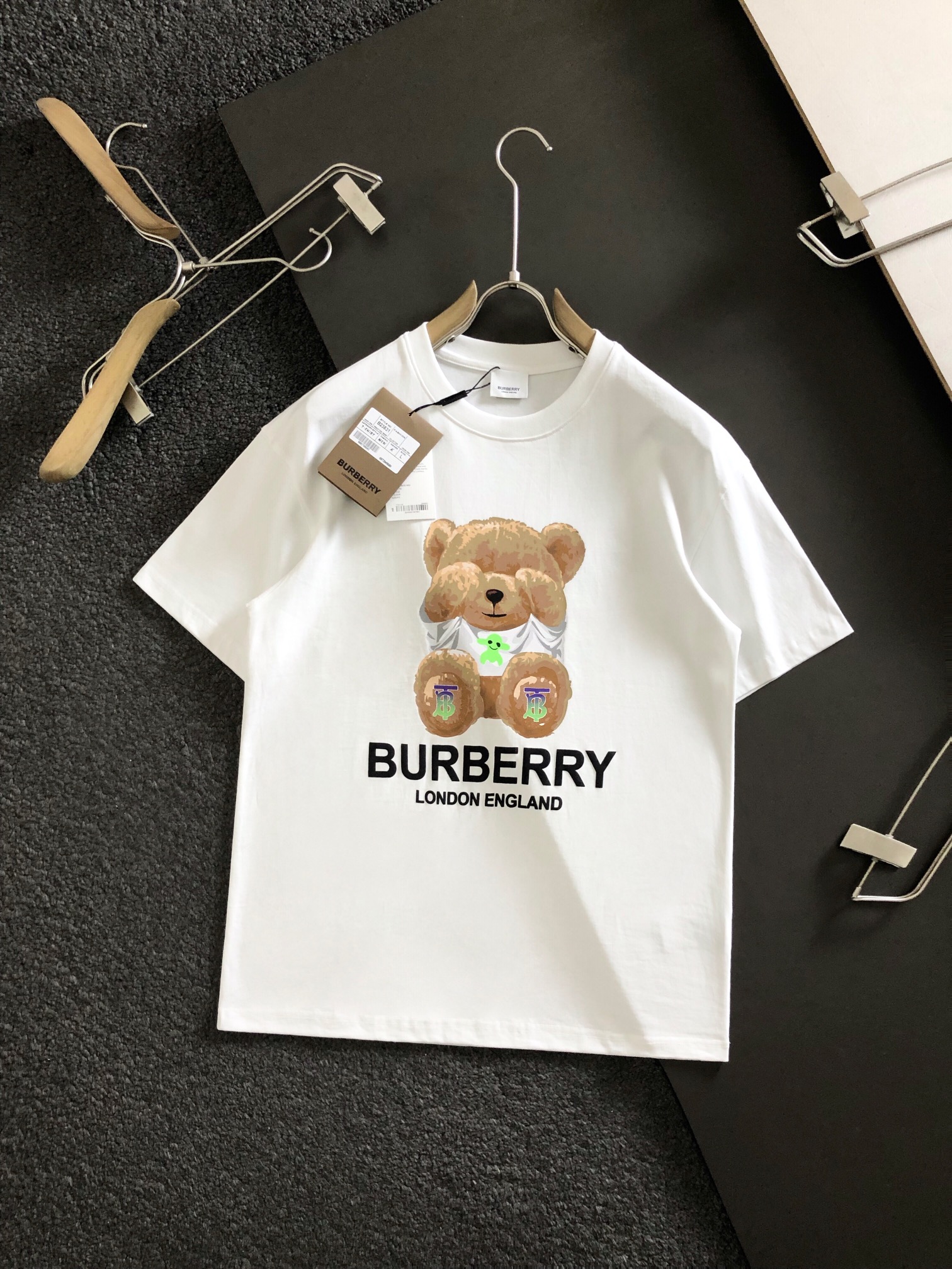 Camiseta de manga corta con estampado de la última colección de Burberry, de 230 gramos, de alta calidad y original de …