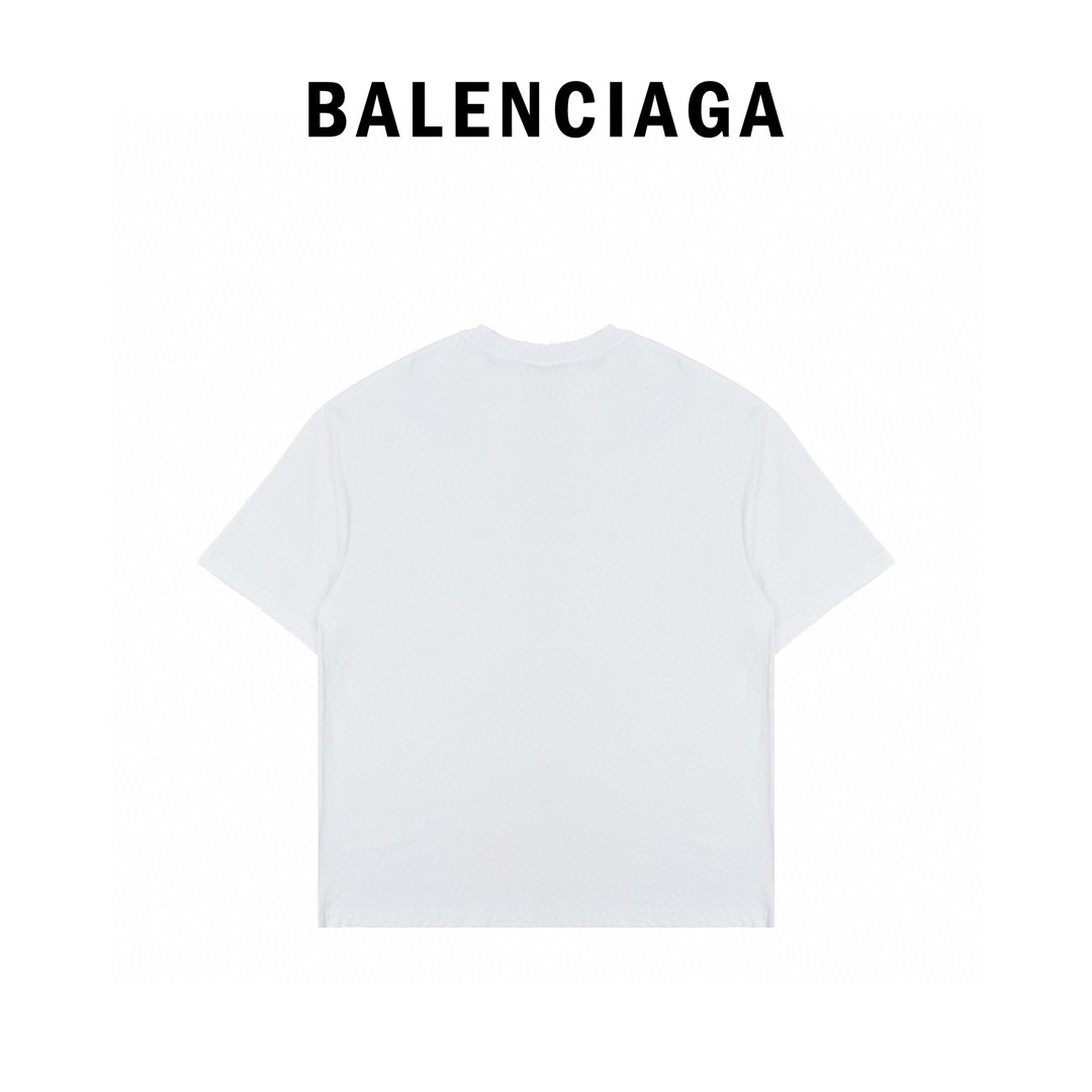 160 Balenciaga巴黎世家 19ss 锁扣logo短袖