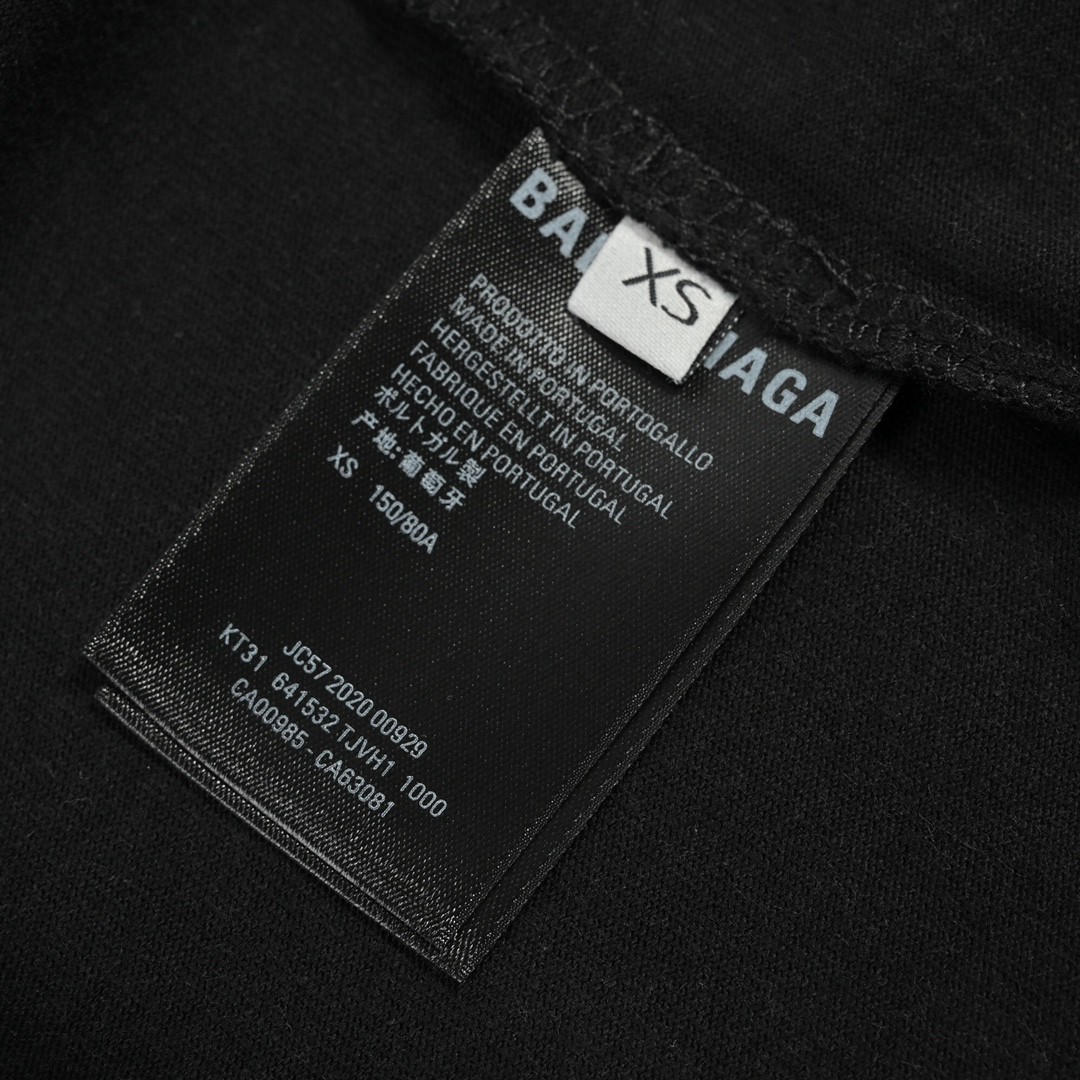 180 Balenciaga/巴黎世家 22ss 皇冠麦穗水洗做旧印花短袖