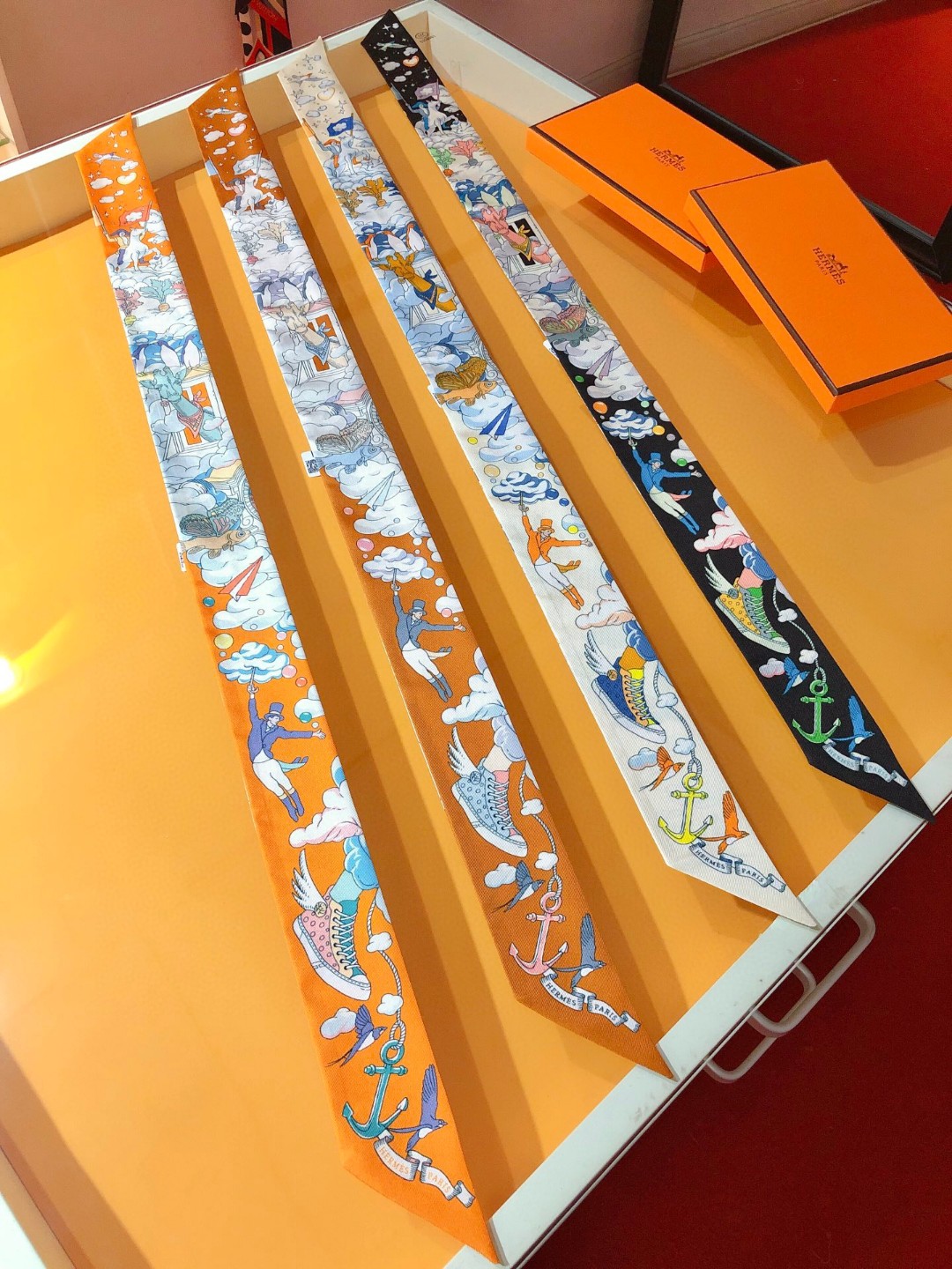 Hermes Silk Scarf Printing Silk