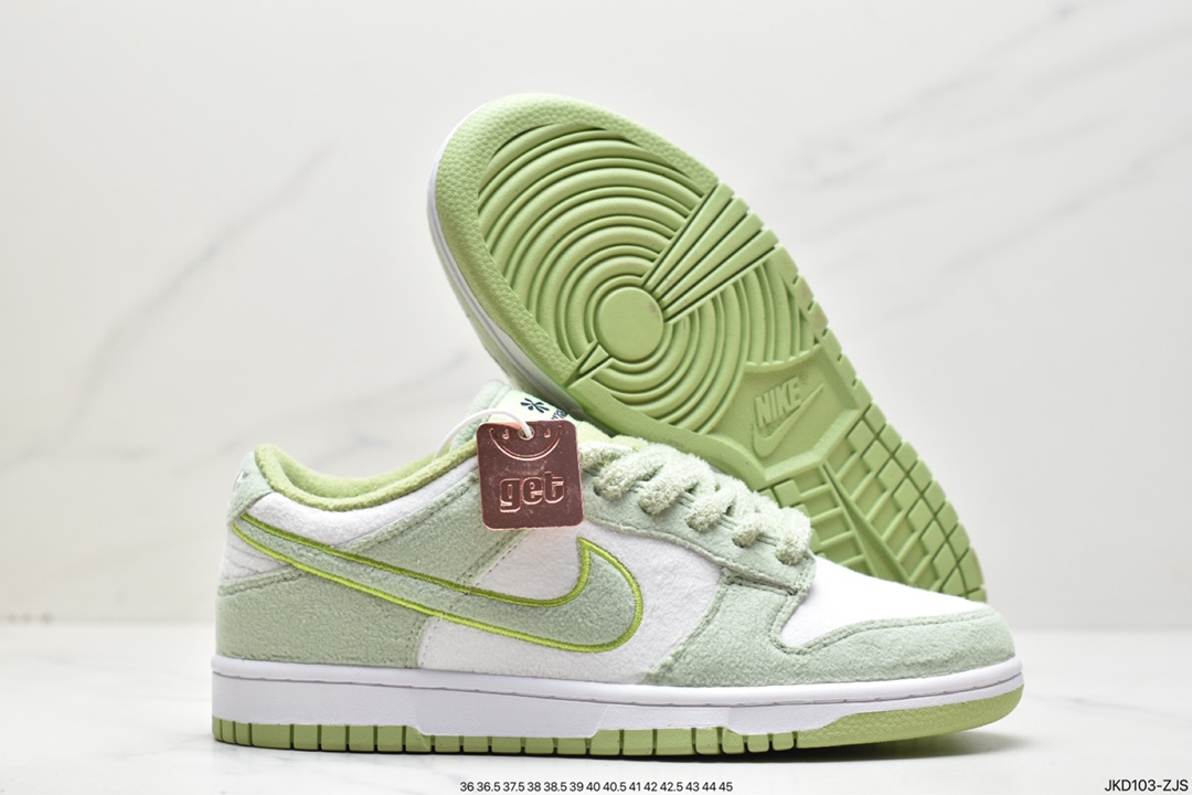 160 Nike Dunk Low “Fleece” 白绿羊绒 DQ7579-300