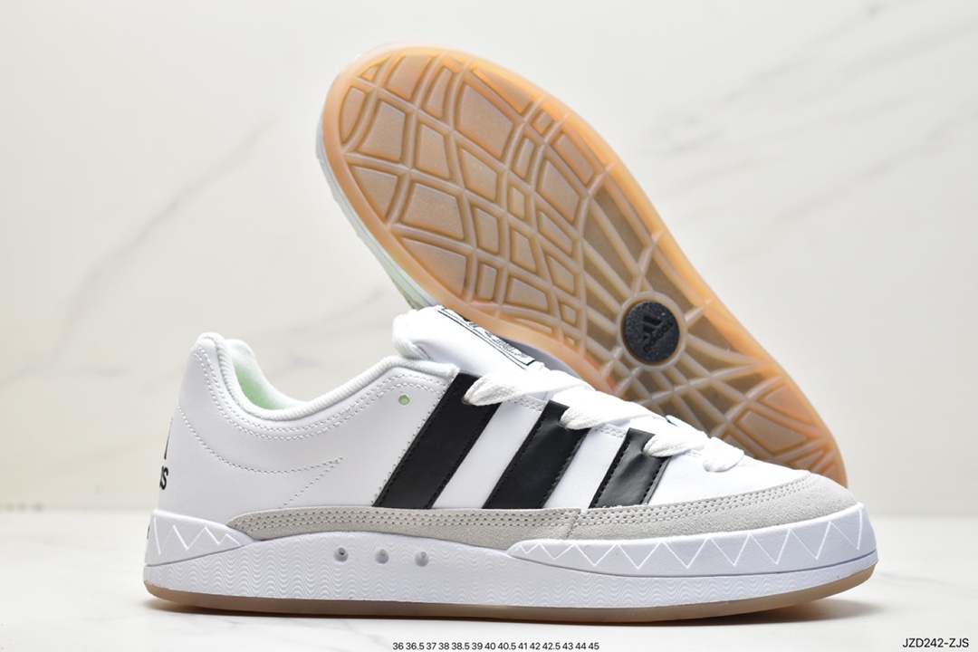 Human Made x Adidas Adimatic Low ”Dust Green” Matic series low-cut sneakers ”Co-branded White Green” DB2912