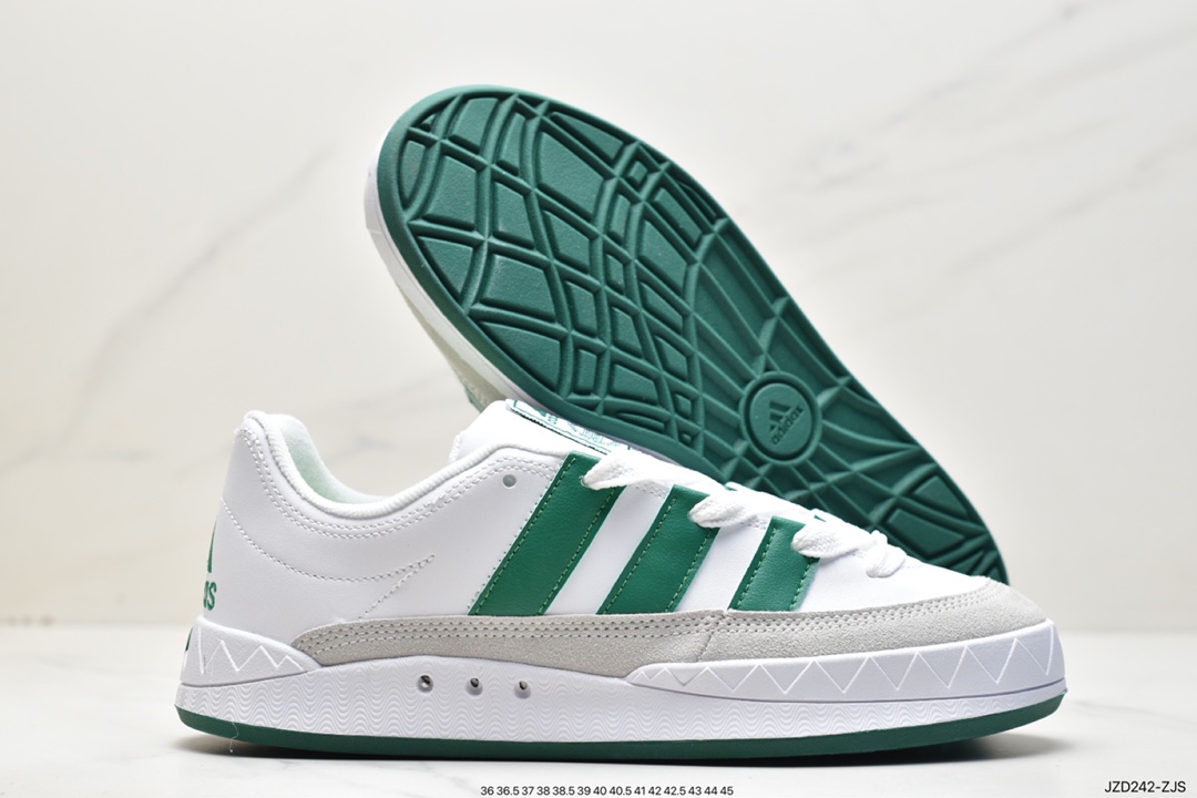 Human Made x Adidas Adimatic Low ”Dust Green” Matic series low-cut sneakers ”Co-branded White Green” DB2912