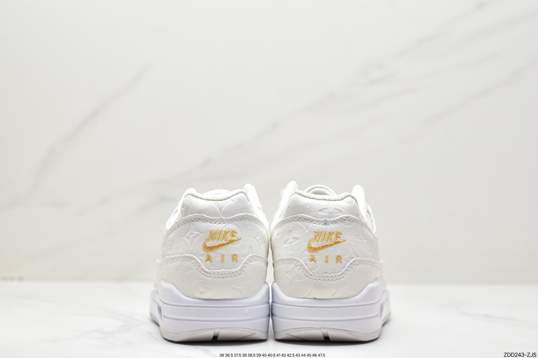 230 Louis Vuitton x Nike Air Max 1 Premium”Beige White/LV Monogram”初代复慢跑鞋“米白LV压纹老花”DA8301-558