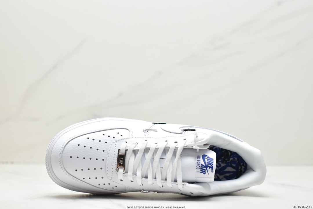160 泫雅同款Nike Air Force 1'07 LX”Chrome Luxe” 四钩 白蓝 CT1990-100