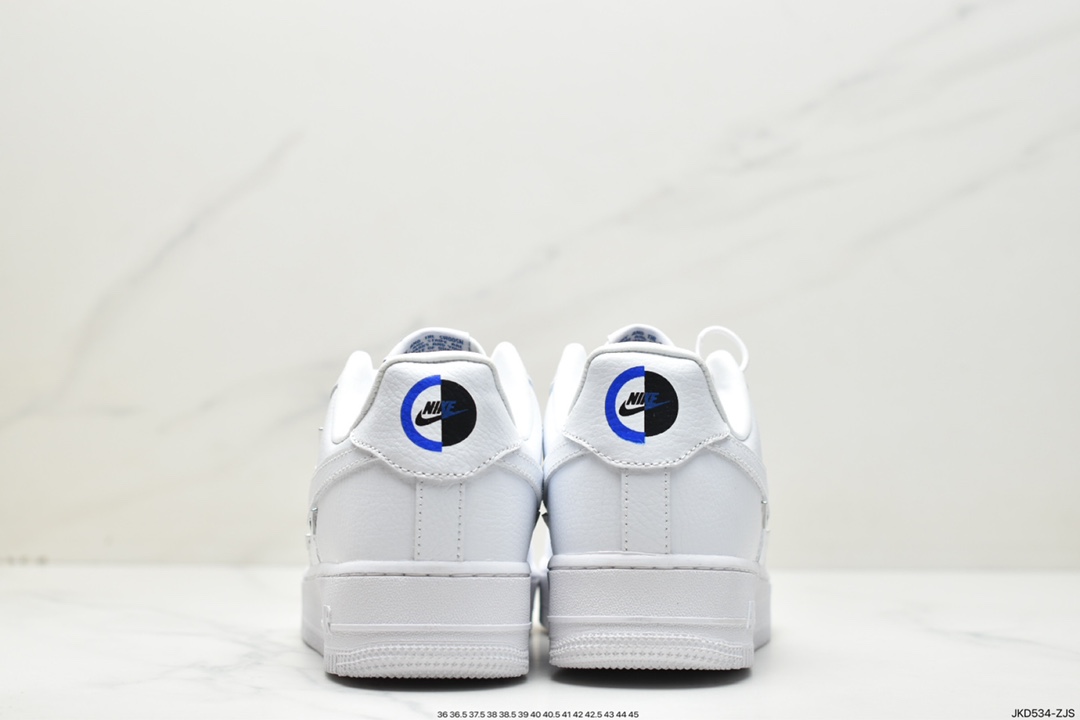 160 泫雅同款Nike Air Force 1'07 LX”Chrome Luxe” 四钩 白蓝 CT1990-100