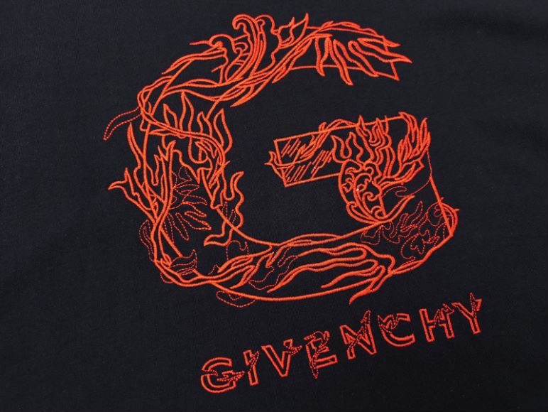 170 Givenchy纪梵希2023SS早春最新款字母logo印花圆领T恤