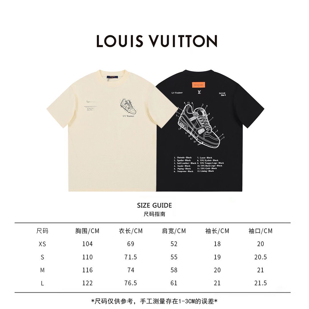 170 LouisVuitton 23ss 板鞋字母 短袖 夏季走秀款