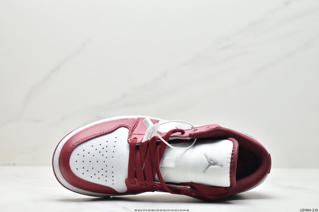 130 Air Jordan 1 Low ”Bordeaux” AJ1 乔1波尔多红 低帮篮球鞋 553558-615