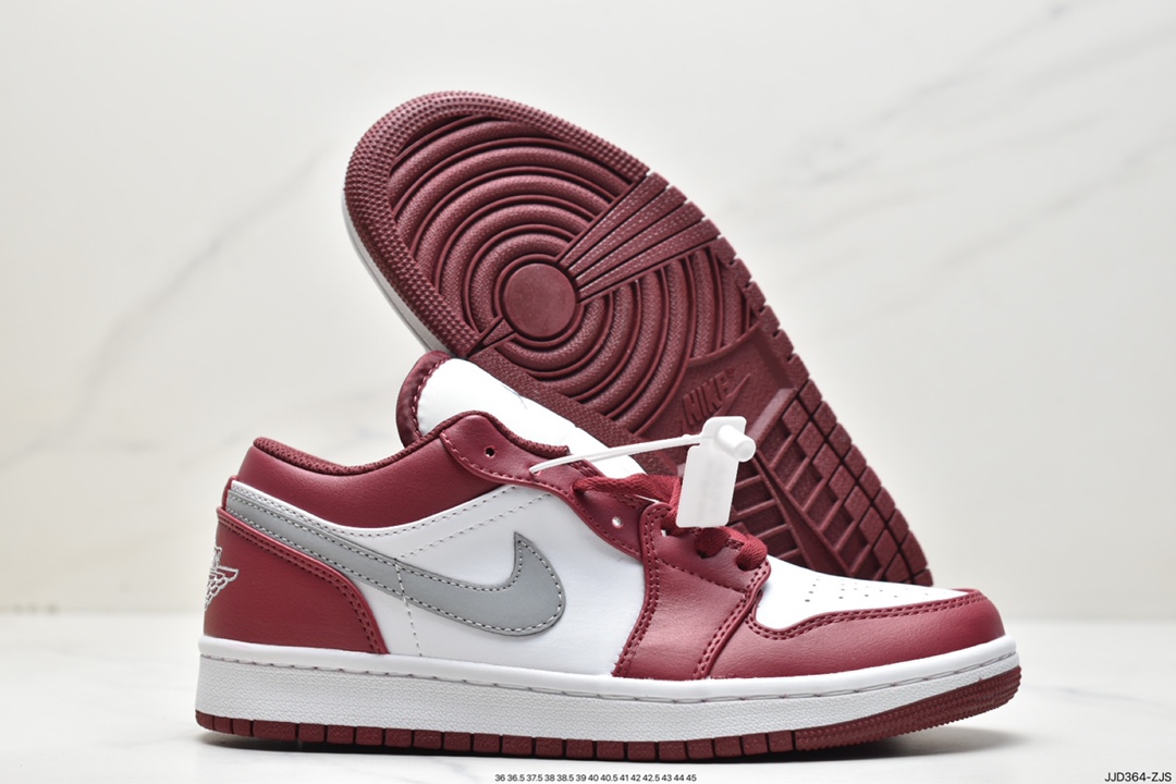 130 Air Jordan 1 Low ”Bordeaux” AJ1 乔1波尔多红 低帮篮球鞋 553558-615