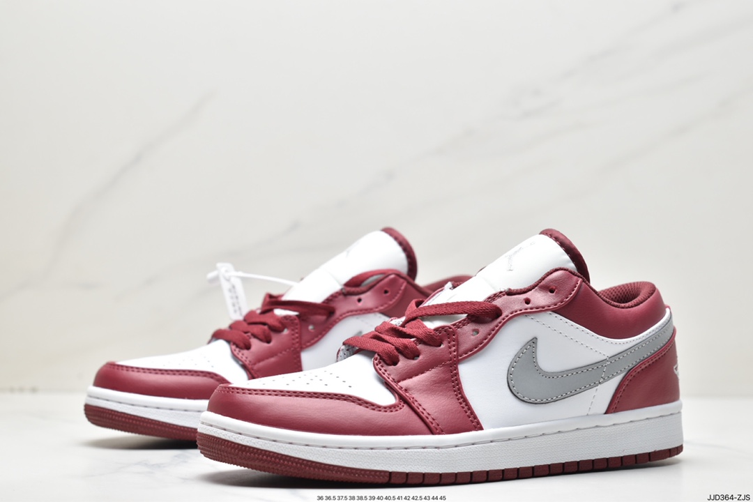 130 Air Jordan 1 Low ”Bordeaux” AJ1 乔1波尔多红 低帮篮球鞋 553558-615