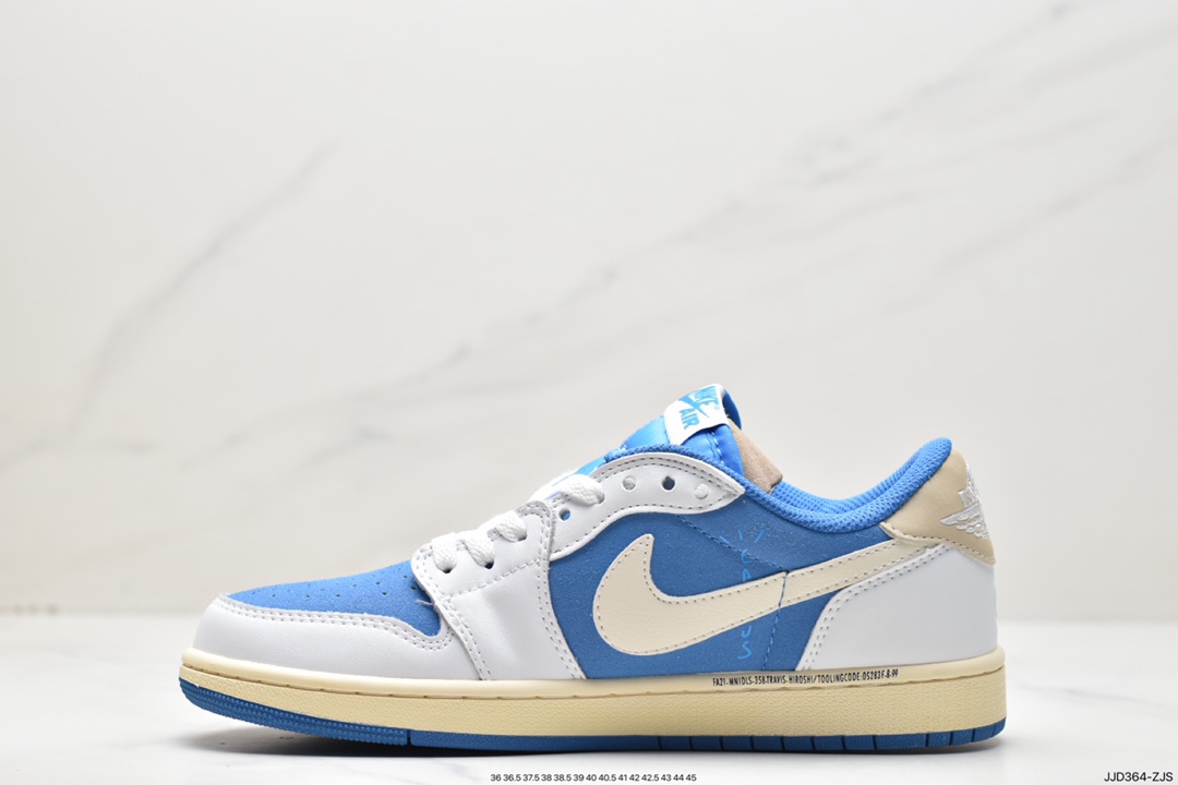 130 乔丹Air Jordan 1 Low 白蓝倒钩 CQ4277-212