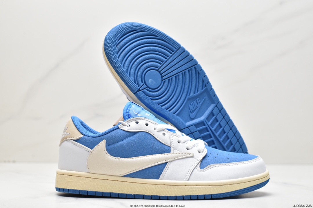 130 乔丹Air Jordan 1 Low 白蓝倒钩 CQ4277-212