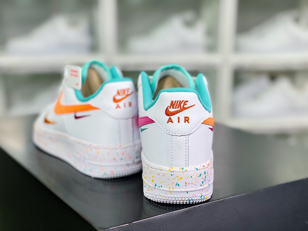 220 Air Force 1'07 Low GS”Multi-Color/Multi-Swoosh”空军一号板鞋“兔年白橙三钩子”FD4626-181