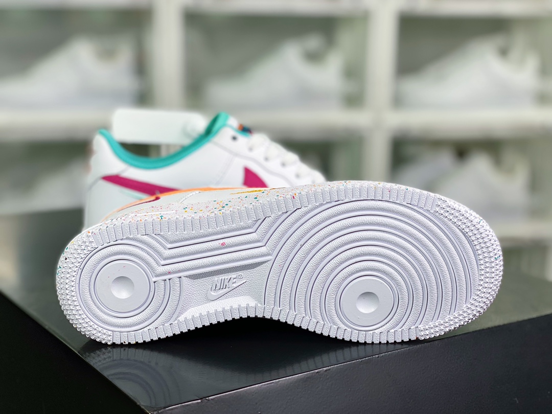 220 Air Force 1'07 Low GS”Multi-Color/Multi-Swoosh”空军一号板鞋“兔年白橙三钩子”FD4626-181