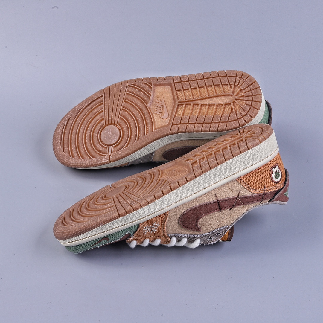 200 Zion Williamson x Air Jordan 1 Low 联名巫毒棕色官方同步新色  DZ7292-200