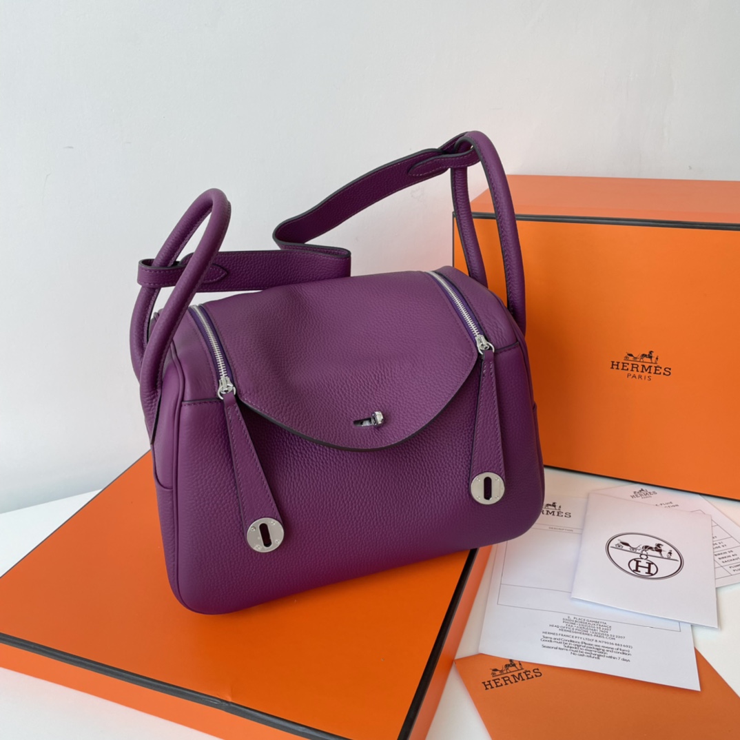 HERMES  Valparaiso MM Orange Handbag