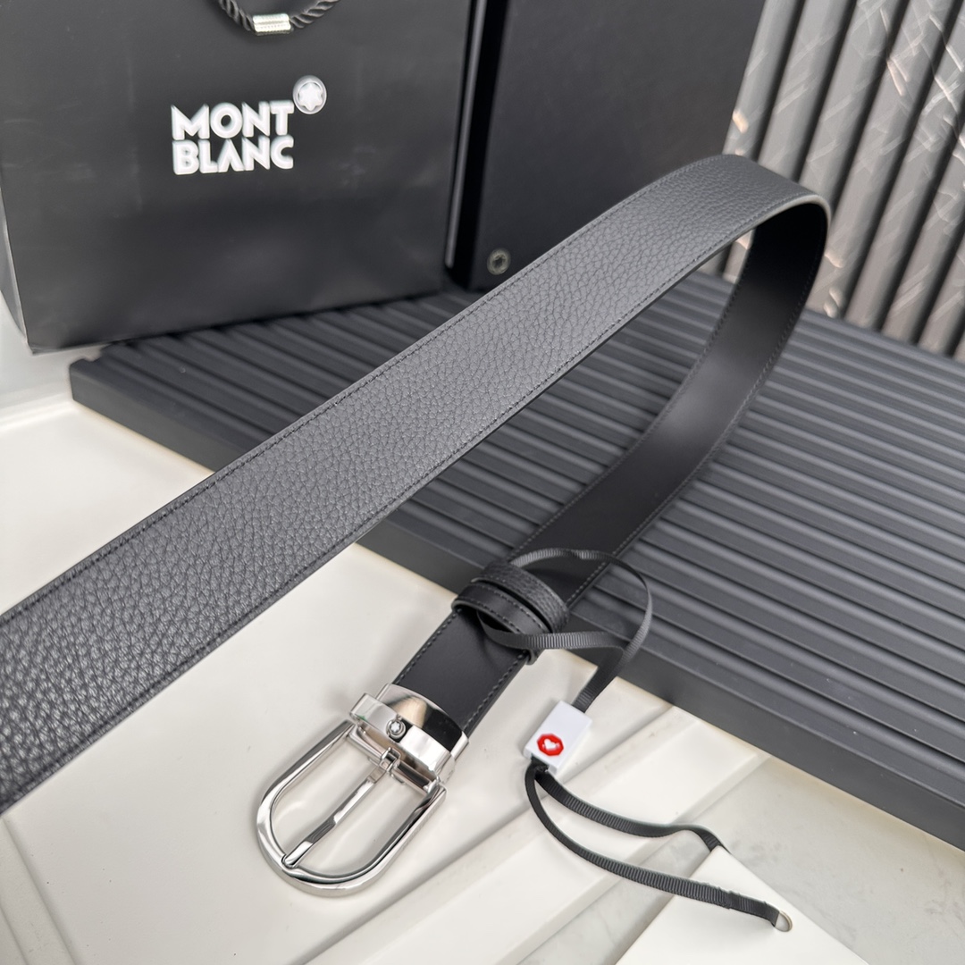 High-quality Montblanc M Series Belt Direct from Factory with Engraved Logo - 图片 3
