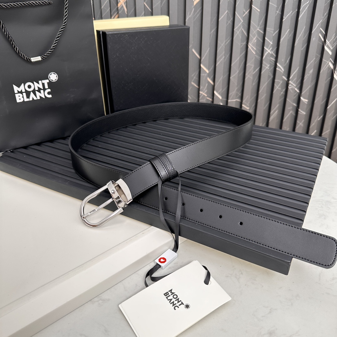 High-quality Montblanc M Series Belt Direct from Factory with Engraved Logo - 图片 1