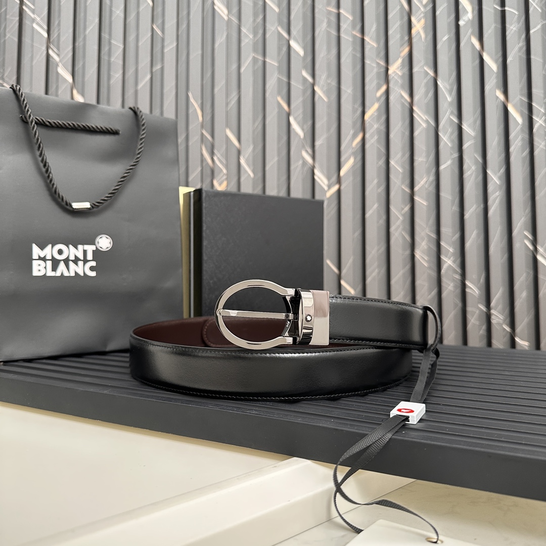 High-Quality Non-Market Marlblanc Belt from Marlboro Factory: Real-Grade M Series Engraved with Montblanc - 图片 8