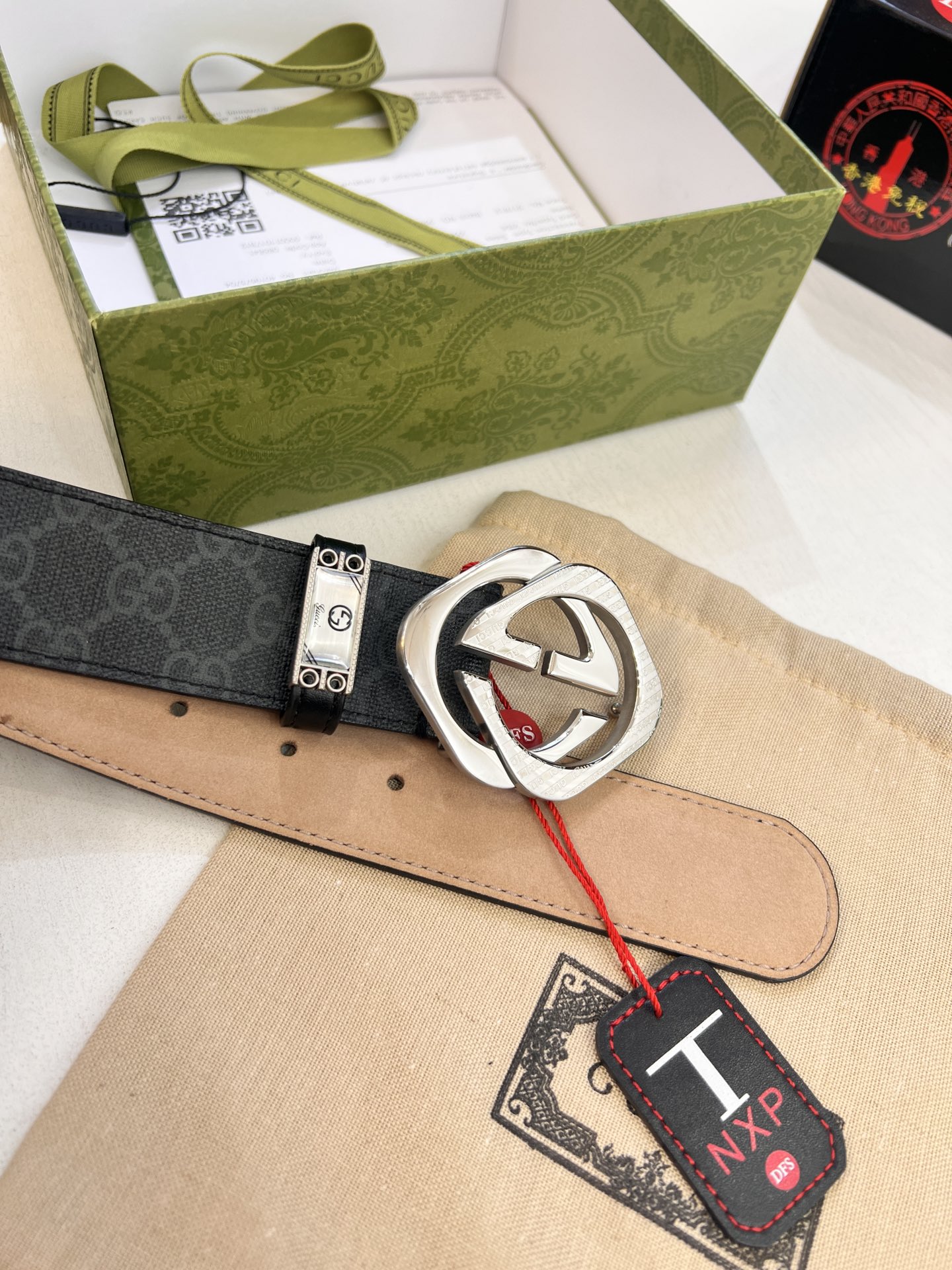古奇Gucci男士皮带 ZP开模制作 定制头层牛皮低