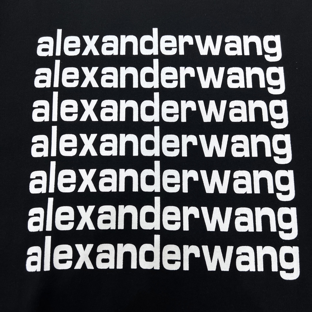 170 Alexander Wang 亚历山大王 23SS 弹幕印花短袖T恤