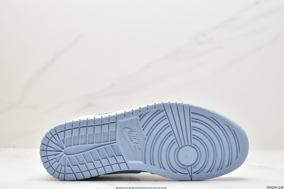 170 Air Jordan 1 Low 冰蓝白 官方同步新色 DV1299-104