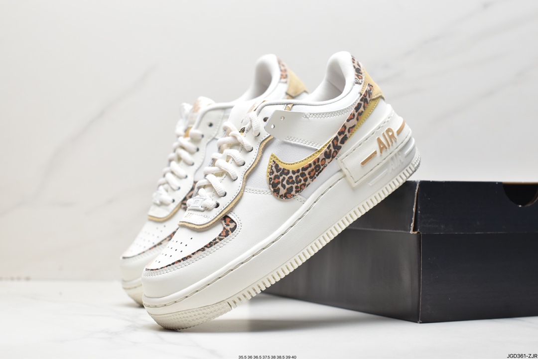 180 Air Force 1 Shadow 轻量增高低帮百搭板鞋”拼接马卡龙” CI0919-120