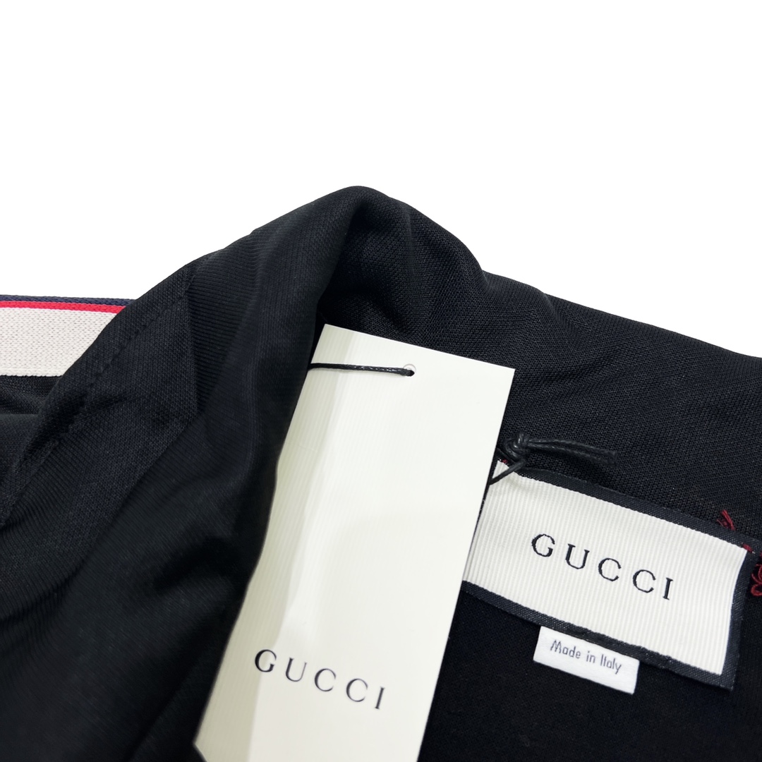 260 GUCCI/古驰 经典侧边织带拉链外套 定织定染面料