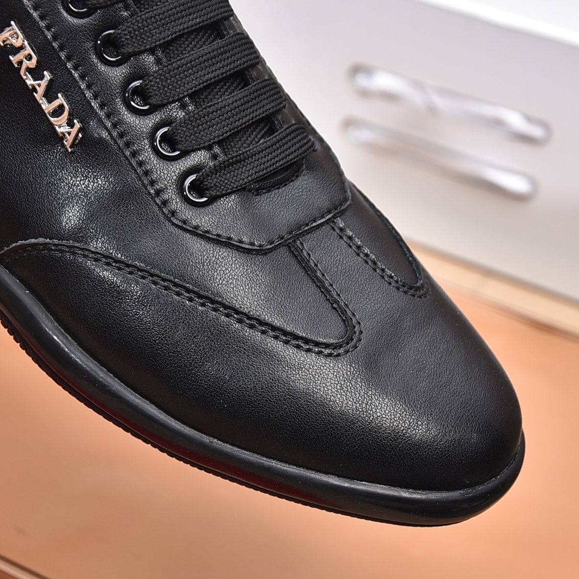 Prada Men's Leather Sneakers - Italian Calfskin, Comfortable & Stylish 7 i1676743783 4670 5