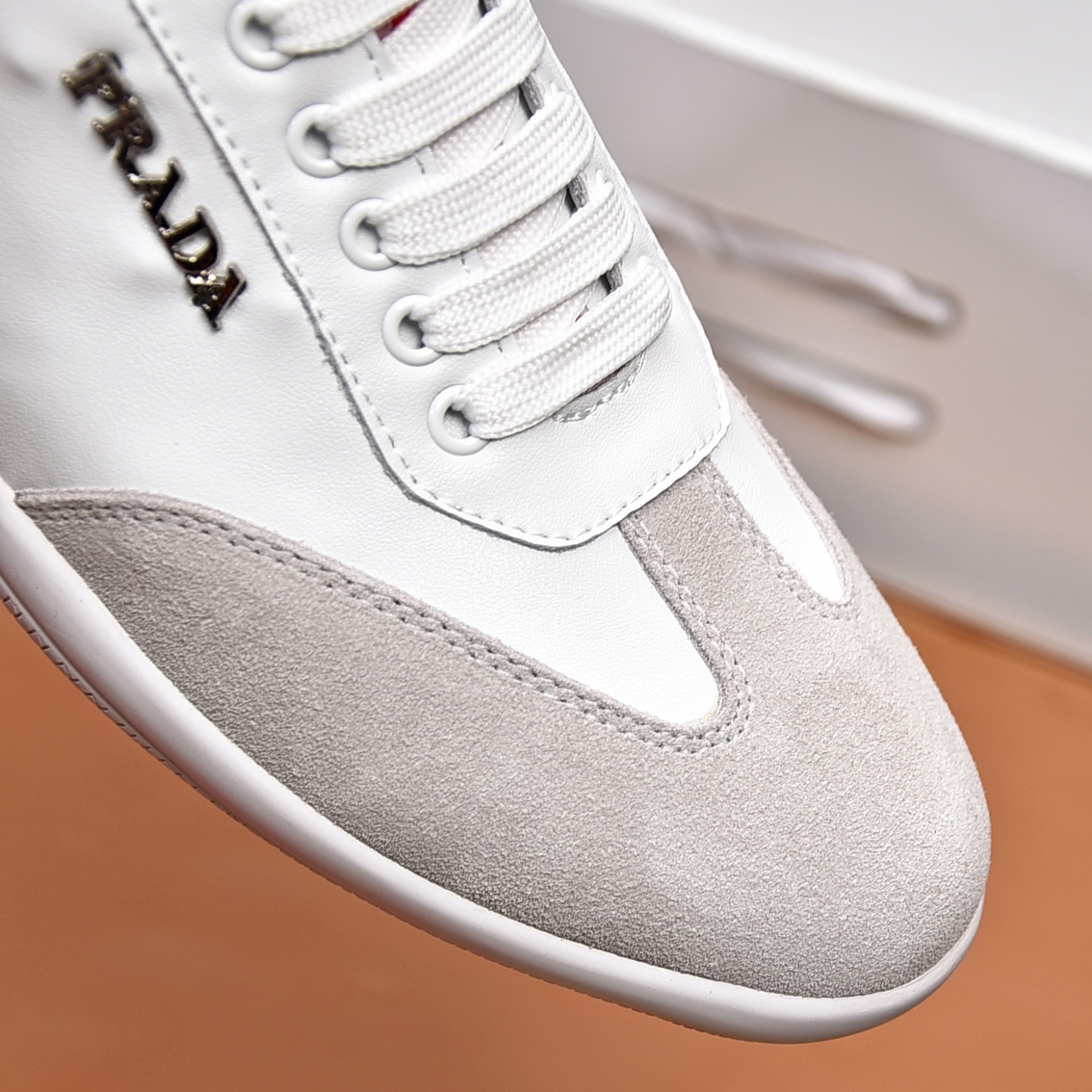 Prada 2023 Leather Sneakers - Italian Calfskin, Comfortable & Stylish 7 i1676743820 7359 5