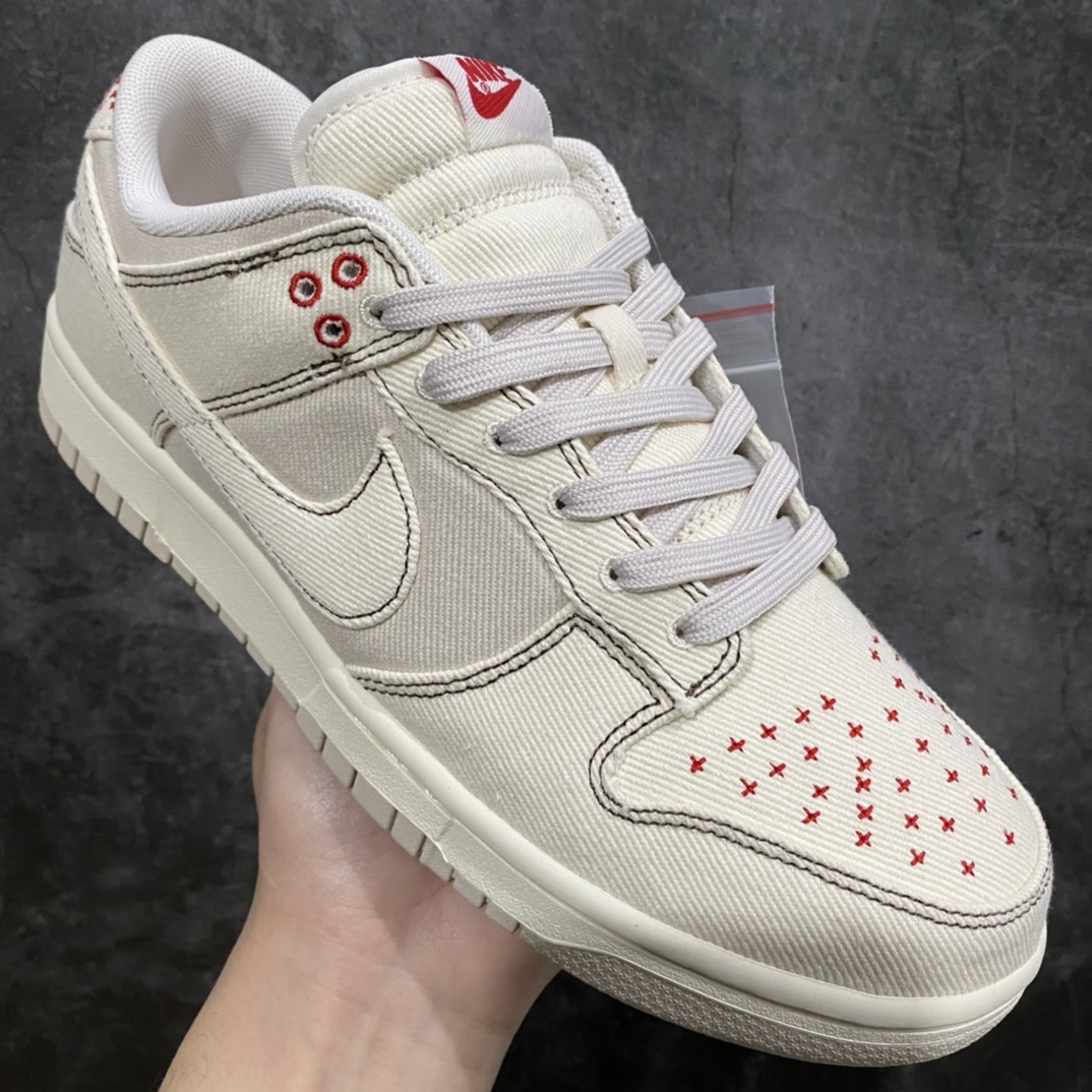 图片[3]-‼️nNike Dunk Low  米色nTop纯原生产线出品n原厂织唛标 一致匹配原版n全市场唯一正确鞋带绑法n原楦原纸板开发 匹配原版98%以上n后跟垫棉独家呈现 后跟反口里弧度正确n全新后跟电绣 电绣针数与正品一致n原厂皮料 质感无敌！ 货号：DV0834-100 Size：36-46-莆田鞋批发中心