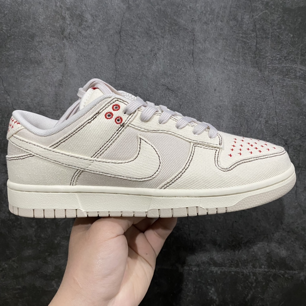 ‼️nNike Dunk Low  米色nTop纯原生产线出品n原厂织唛标 一致匹配原版n全市场唯一正确鞋带绑法n原楦原纸板开发 匹配原版98%以上n后跟垫棉独家呈现 后跟反口里弧度正确n全新后跟电绣 电绣针数与正品一致n原厂皮料 质感无敌！ 货号：DV0834-100 Size：36-46-莆田鞋批发中心