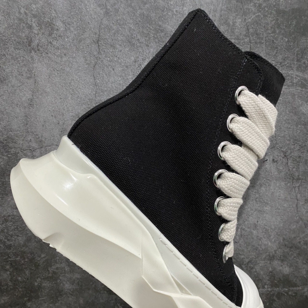 Guan-made customized version of Rick Owens RO large high-top combination bottom canvas model