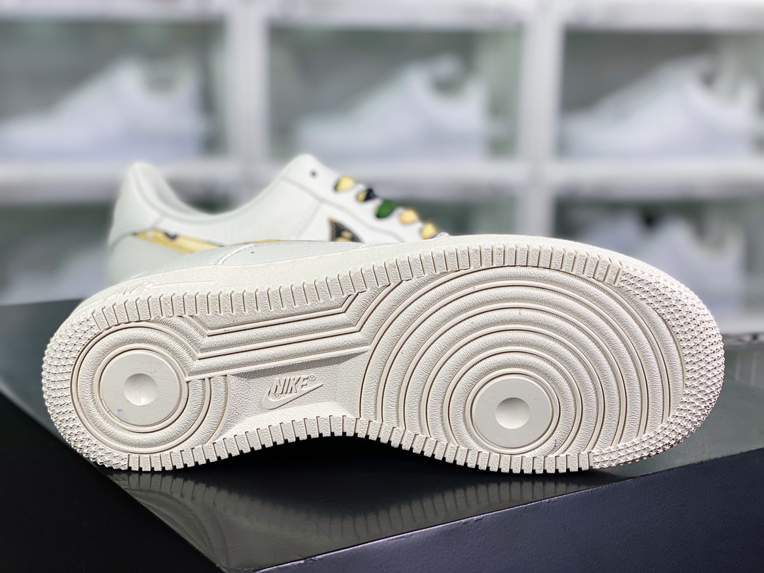 240 Air Force 1 Sta Low”Camo”空军一号低帮经板鞋“米白黑绿迷彩”AA1365-118