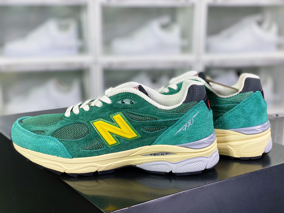 NBNew Balance Made in USA M990V3 ”Green Yellow” third generation series low-cut running shoes ”Oregon Green Yellow” M990GG3