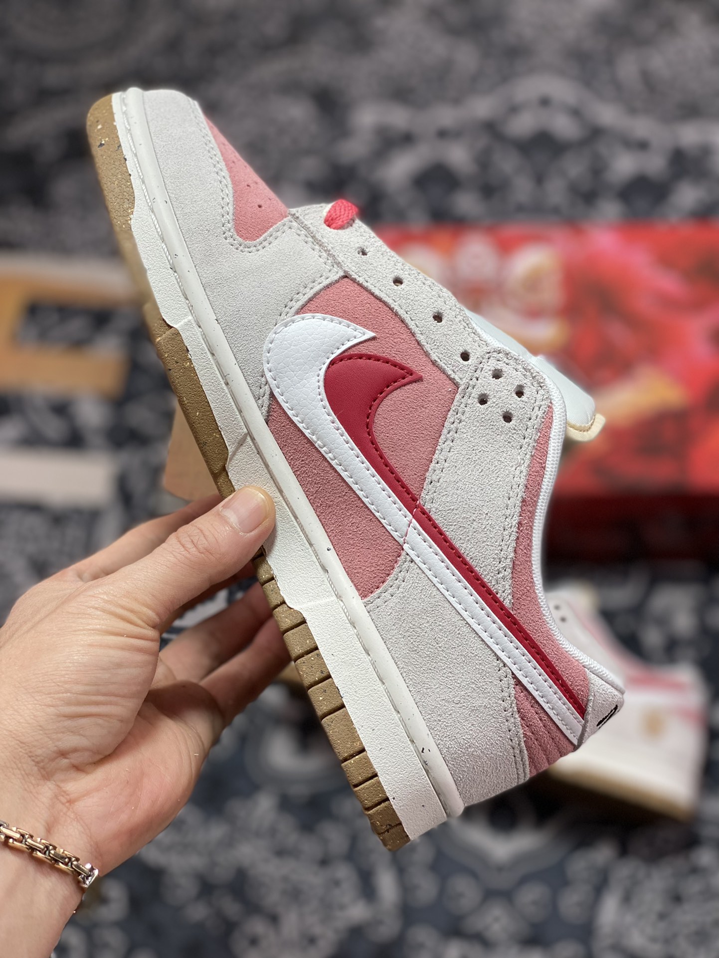280 Nike SB Dunk Low SE”85 Double Swoosh/Grey/Pink/Rabbit” 扣篮系列低帮DO9457-117