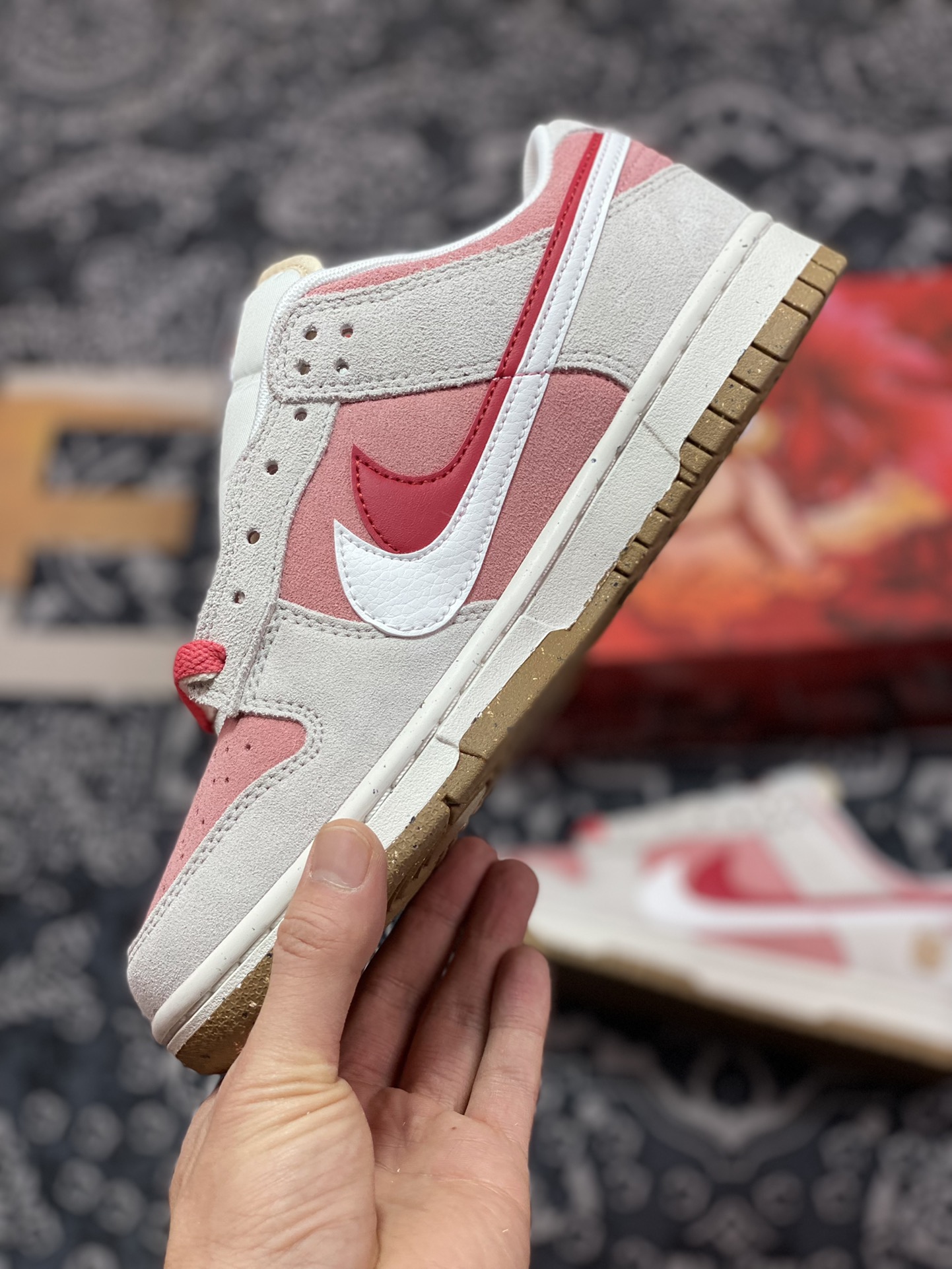 280 Nike SB Dunk Low SE”85 Double Swoosh/Grey/Pink/Rabbit” 扣篮系列低帮DO9457-117