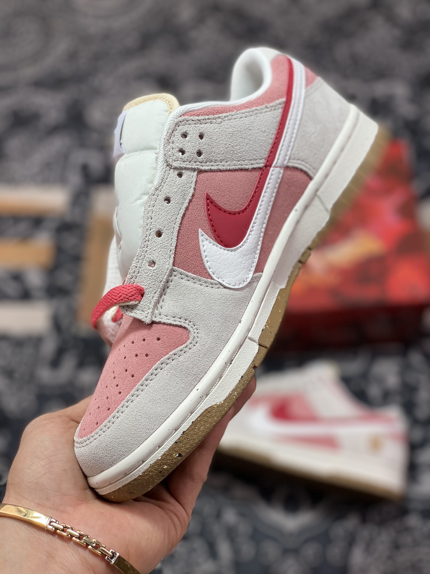 280 Nike SB Dunk Low SE”85 Double Swoosh/Grey/Pink/Rabbit” 扣篮系列低帮DO9457-117