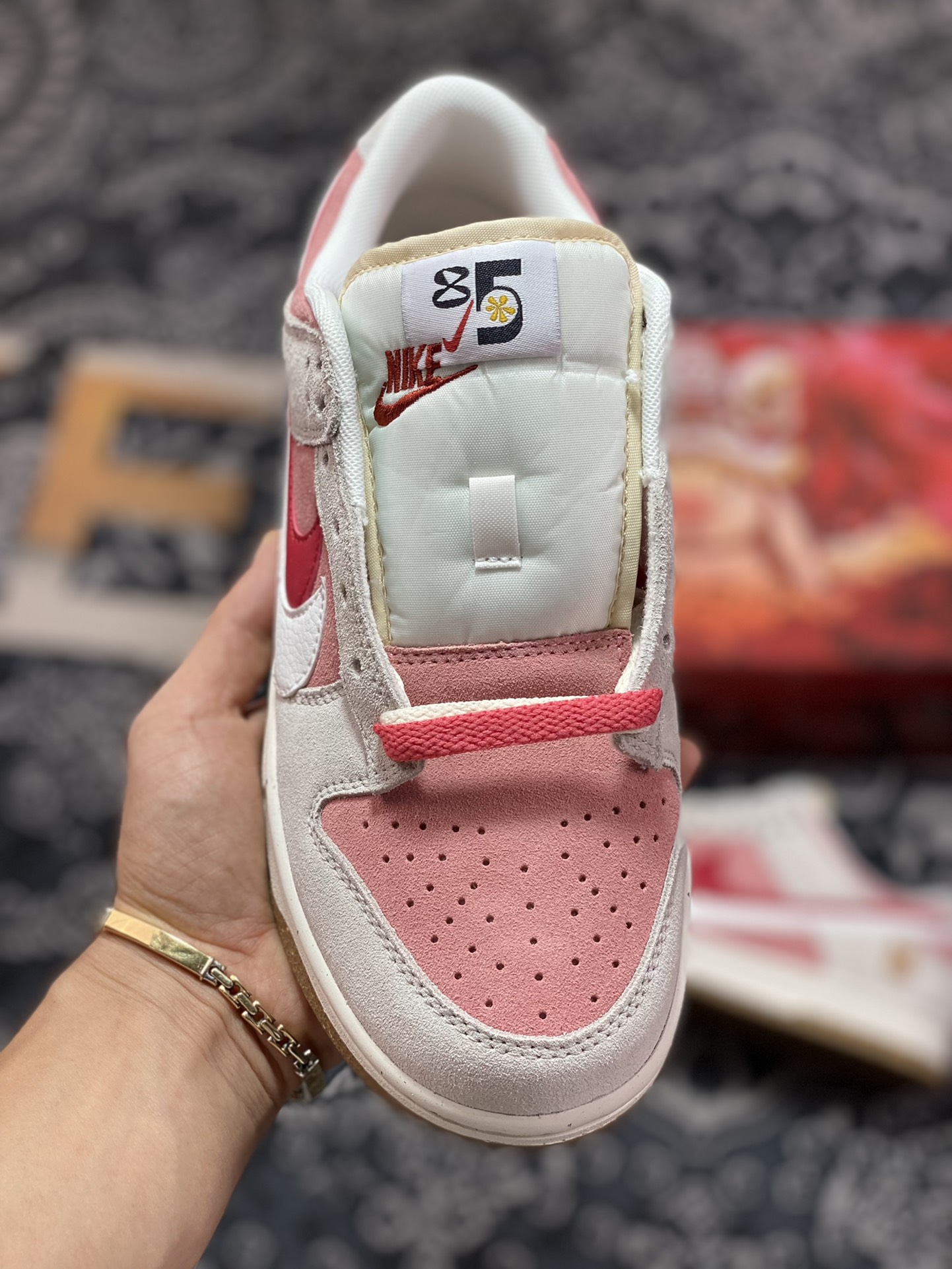 280 Nike SB Dunk Low SE”85 Double Swoosh/Grey/Pink/Rabbit” 扣篮系列低帮DO9457-117