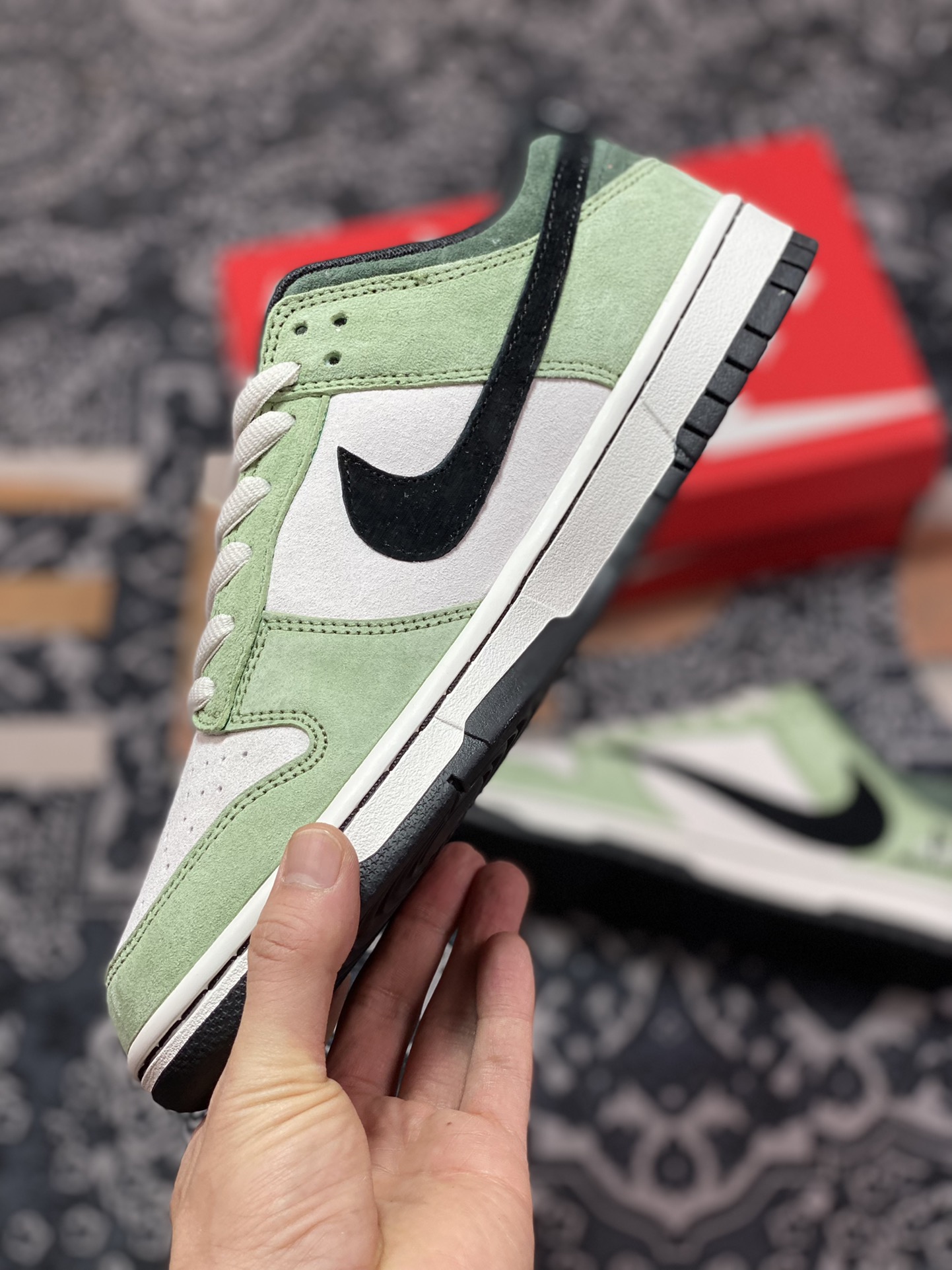 340 Sony PlayStation 5 x Travis Scott x Nike SB Dunk Low”PS5”扣篮板鞋“TS联名抹茶绿灰黑反钩”CU1726-777
