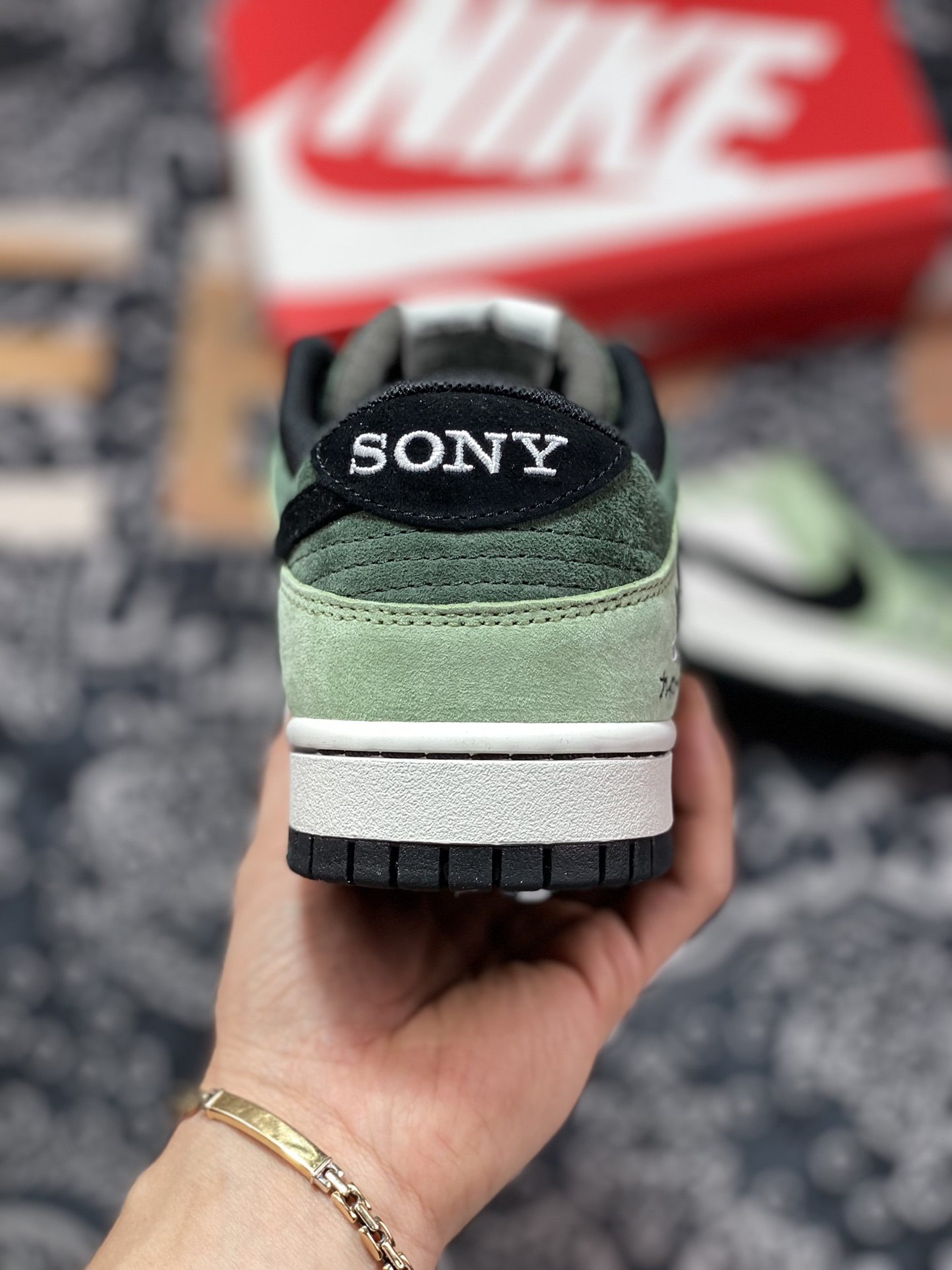 340 Sony PlayStation 5 x Travis Scott x Nike SB Dunk Low”PS5”扣篮板鞋“TS联名抹茶绿灰黑反钩”CU1726-777