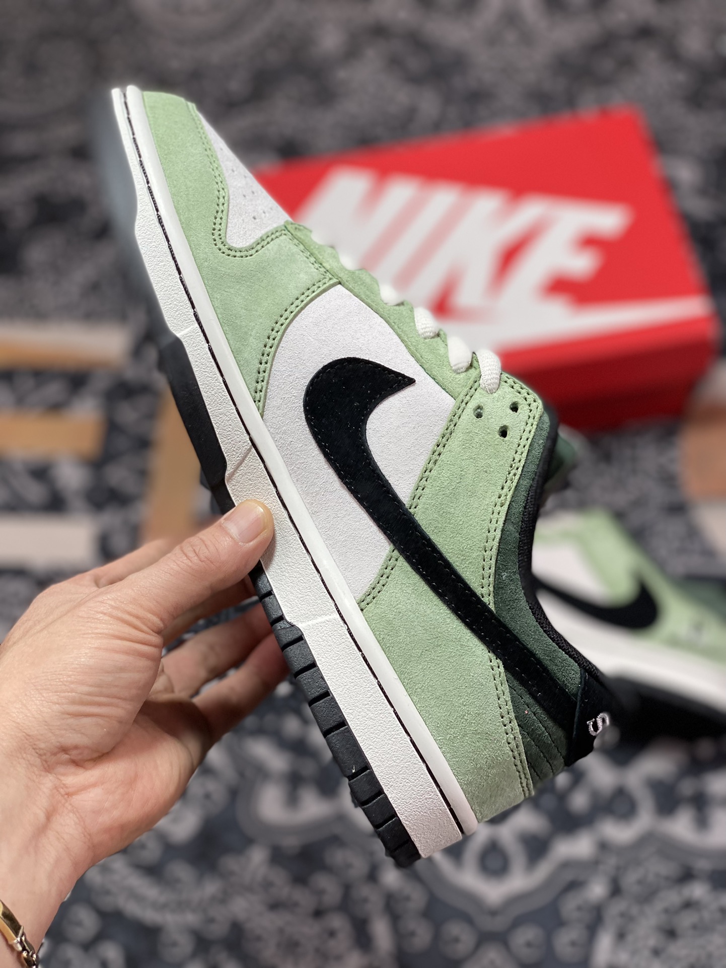 340 Sony PlayStation 5 x Travis Scott x Nike SB Dunk Low”PS5”扣篮板鞋“TS联名抹茶绿灰黑反钩”CU1726-777