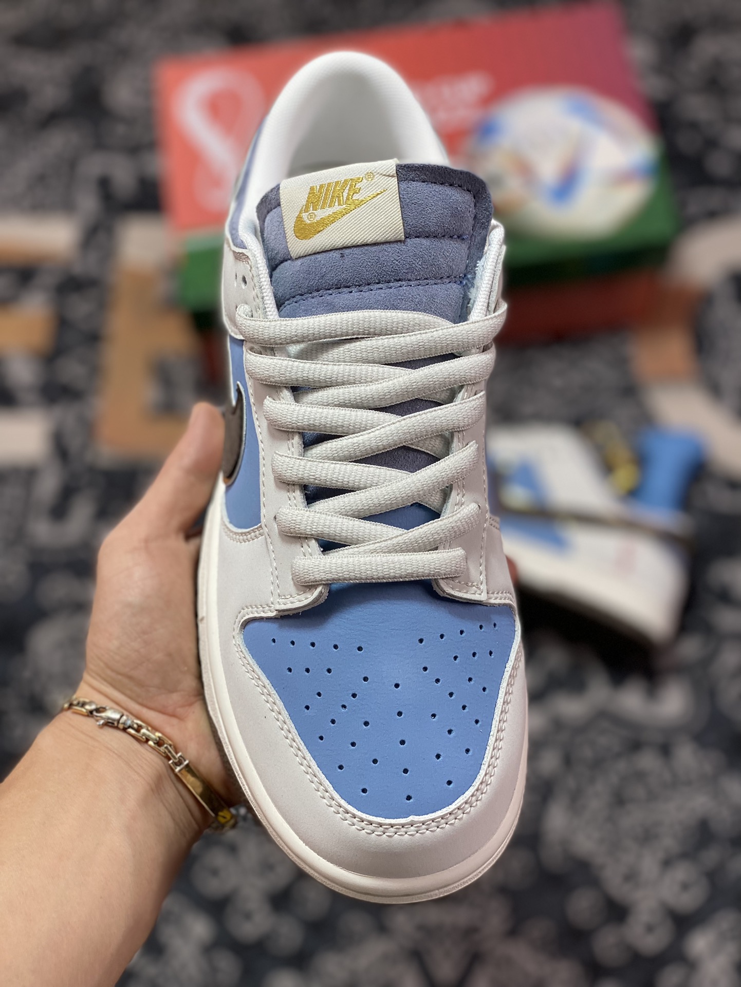 360 Nike SB Dunk Low”FIFA World Cup Qatar 2022”扣篮板鞋“阿根廷灰蓝深棕金球边”AT2022-688