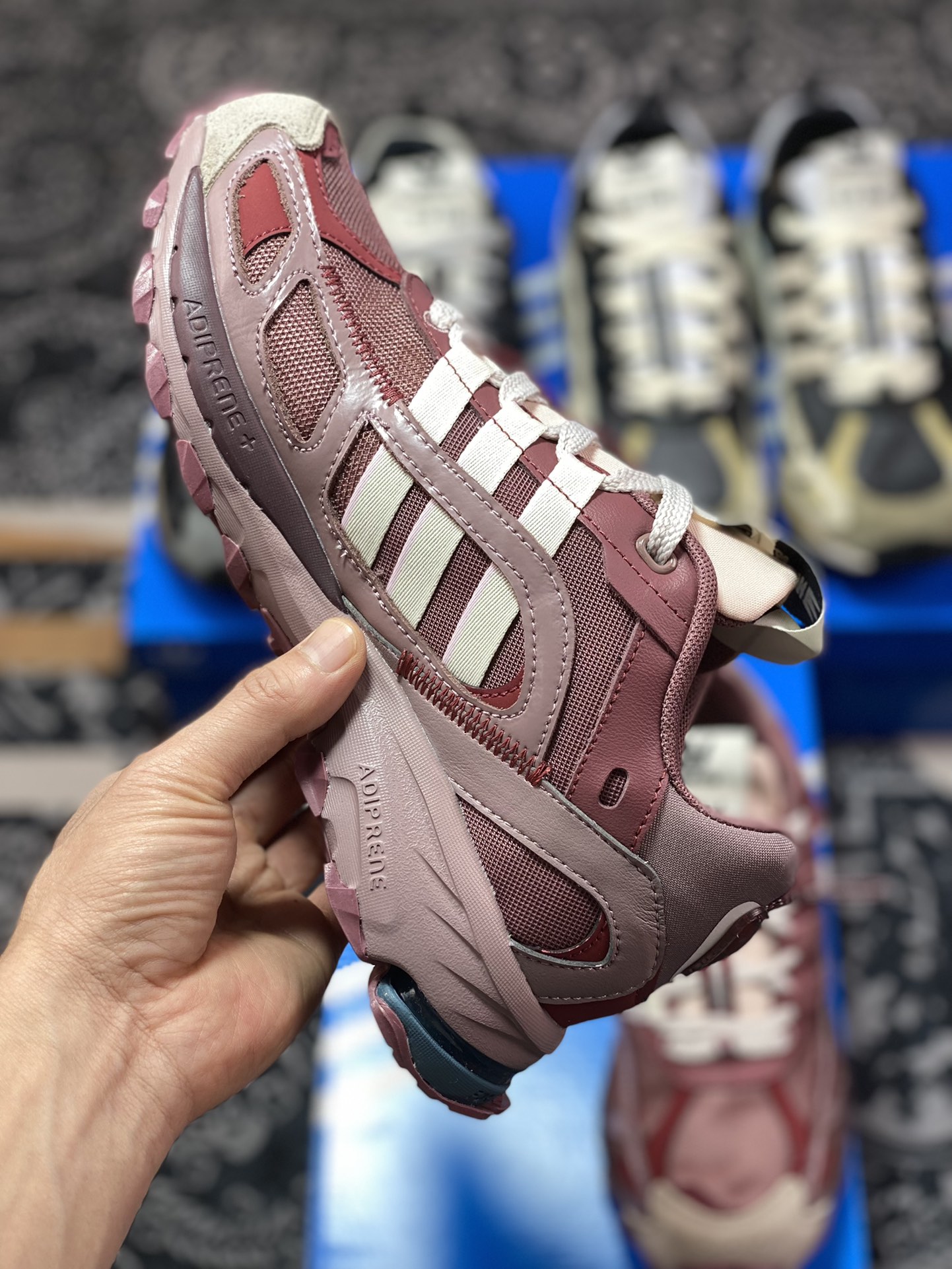 Song For The Mute x Adidas SFTM-001 Shadowturf Shadow Turf Jogging Shoes ”Raspberry Red Beige” HQ3940