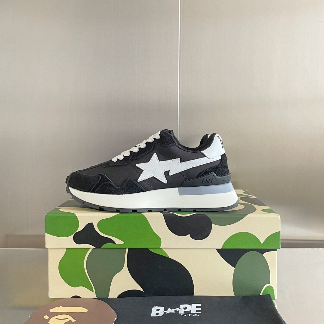 BAPE STATM Sneakers: Classic Style, Various Colors, Comfortable Fit, Unisex Sizing - 图片 5