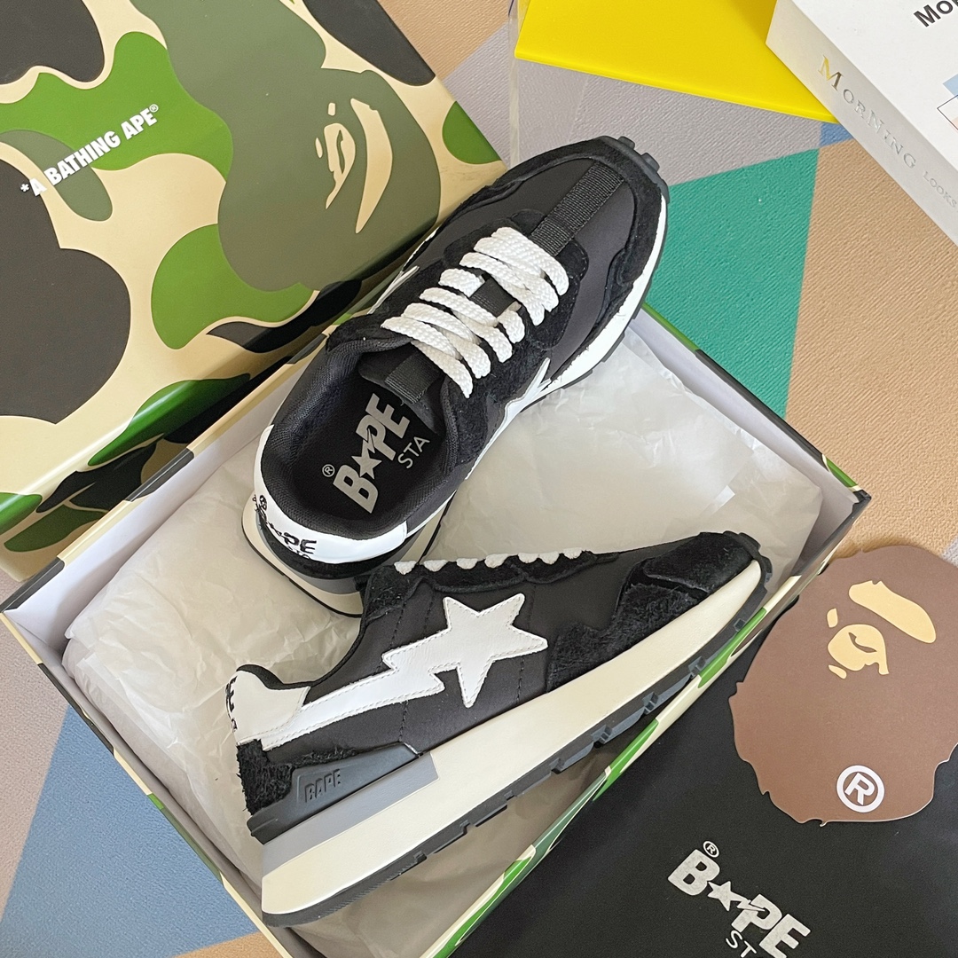 BAPE STATM Sneakers: Classic Style, Various Colors, Comfortable Fit, Unisex Sizing - 图片 4