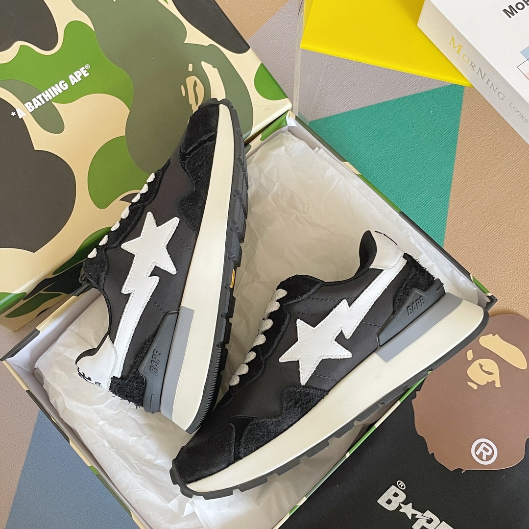 BAPE STATM Sneakers: Classic Style, Various Colors, Comfortable Fit, Unisex Sizing - 图片 6
